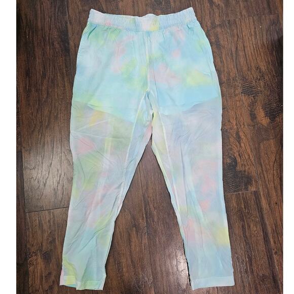 Puma Track Pants SIZE Large Blue Pink - Picture 1 of 3